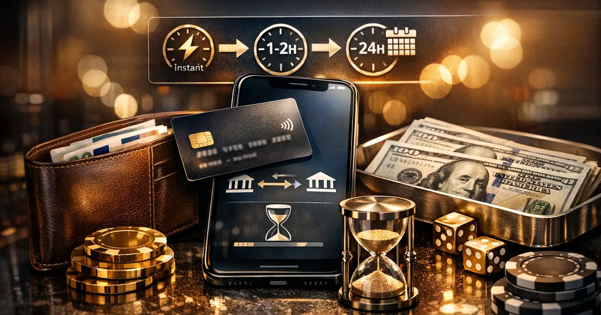 Illustration des méthodes de paiement et vérifications avant un retrait casino.